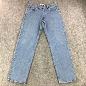 Levis 550 Jeans Mens 34x34 Blue Relaxed Fit Straight Medium Wash 100% Cotton